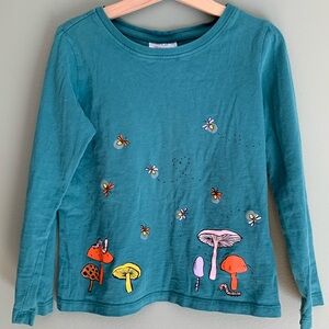 Hanna Andersson sueded art tee kids size 6/7